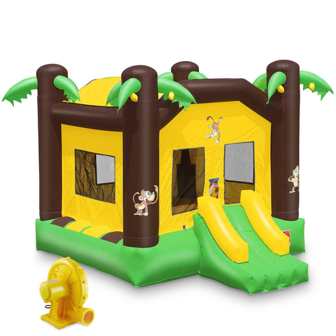 17 x 13-ft Commercial Inflatable Jungle Bounce House with Blower